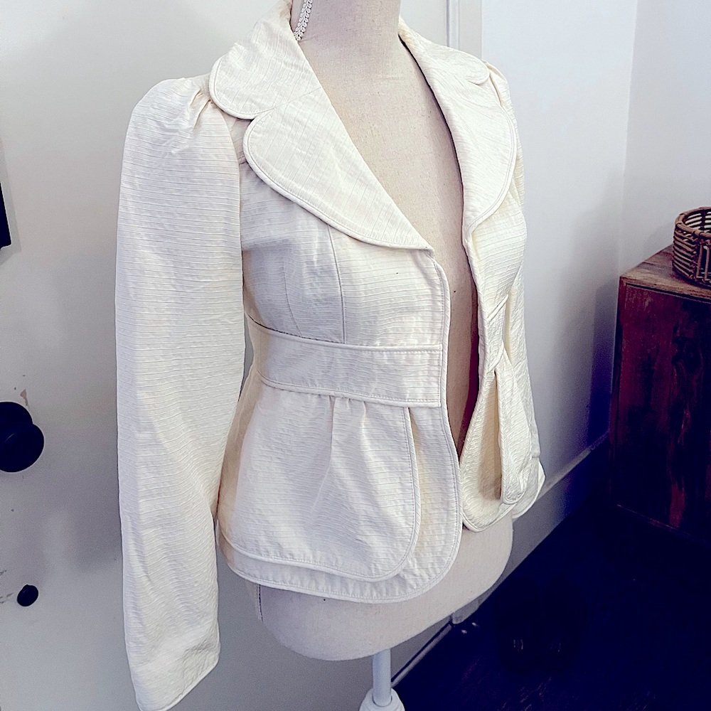 Nanette Lepore Vanilla Gorgeous Blazer Jacket size 2